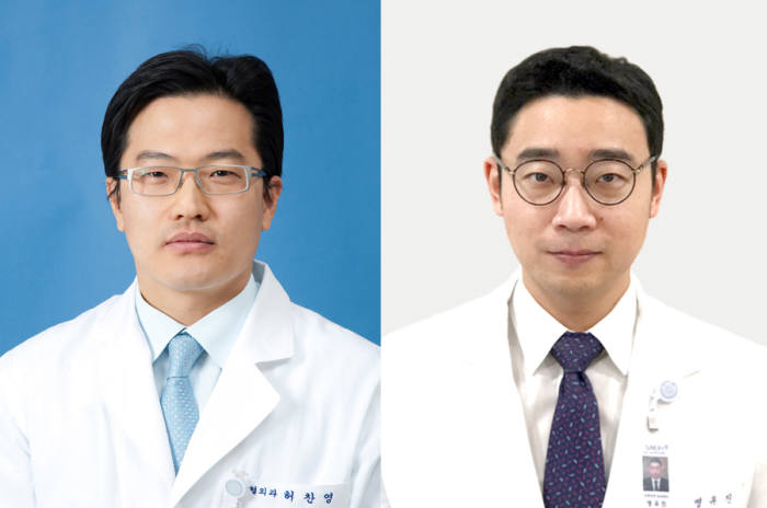 허찬영 분당서울대병원 성형외과 교수(왼쪽), 명유진 임상강사