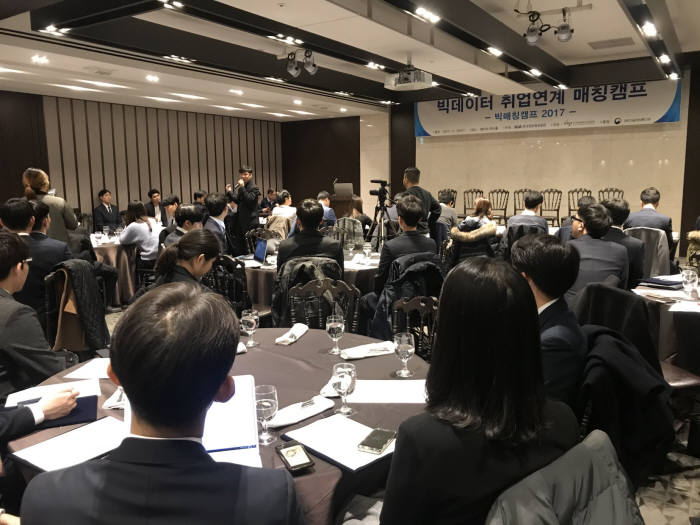 빅데이터 우수 인재와 기업 맞는 장 마련…2017 빅데이터 취업 연계 매칭캠프