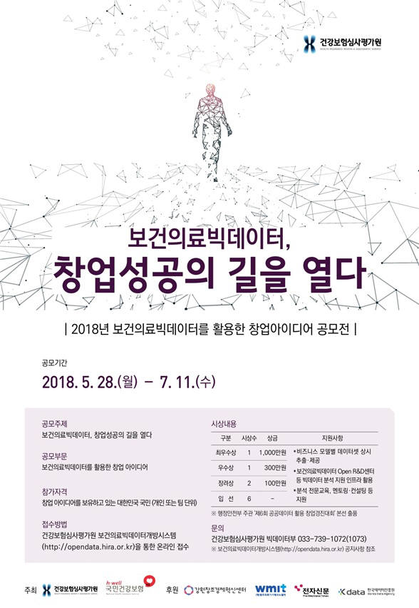심평원 보건의료빅데이터 공모전 포스터