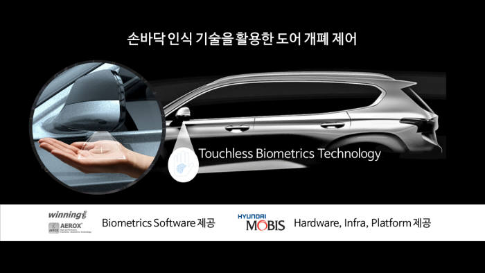 손바닥 인증, 보안에서 차량제어로 확대...현대모비스, 최초 적용 추진