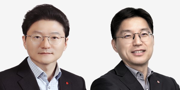 임태형 사업지원부문장(CHRO) 상무와 정우청 EPC부문장 상무. 사진/롯데바이오로직스