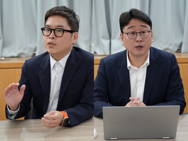 서욱 사업부장(왼쪽)과 김노마 우루사 PM. 사진/대웅제약