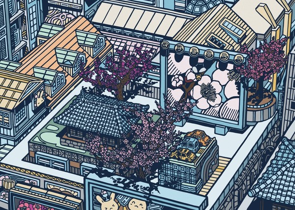 이언정 作, City P- Plum Flowers. 사진/안국문화재단