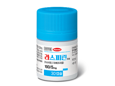 국내 첫 아스피린·라베프라졸 복합제인 한미약품 '라스피린캡슐'. 사진/한미약품