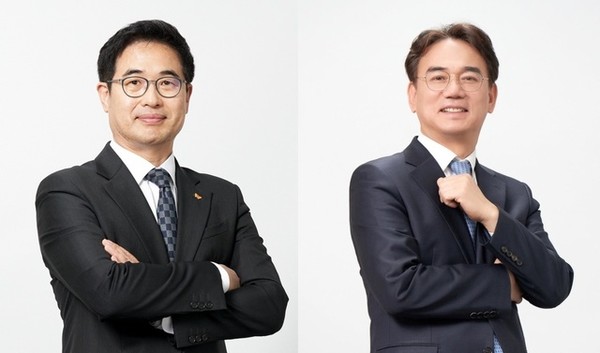 (사진 왼쪽부터)전우종, 정준호 SK증권 각자대표. 사진/SK증권