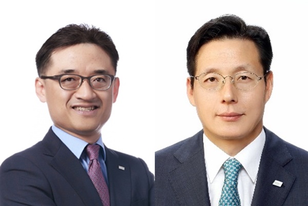 (사진 왼쪽부터)김미섭, 허선호 미래에셋증권 대표. 사진/미래에셋증권