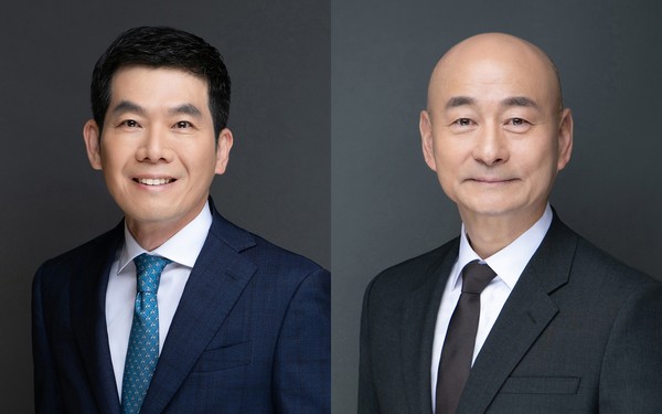 한국타이어 안종선 공동 대표이사(왼쪽)와 이상훈 공동 대표이사. 사진/한국타이어