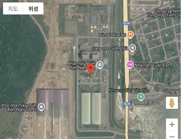 응이선 경제특구 발전소 전경. 사진/구글 맵