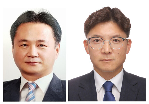 구자억 대표(왼쪽)와 심승식 상무보. 사진/한국팜비오